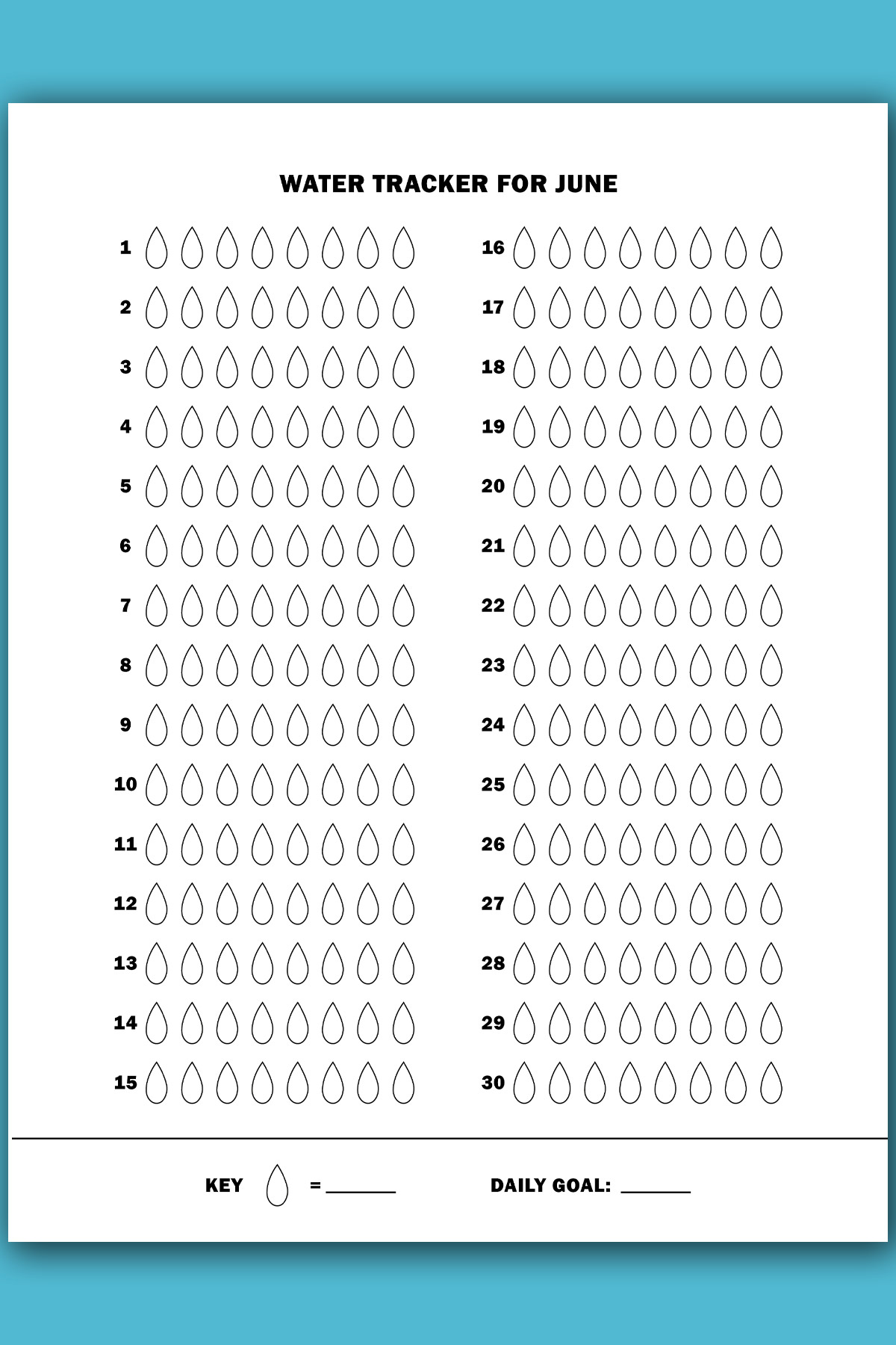water-tracker-printable-example-page-monthly-june - mom envy